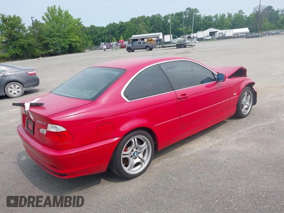 2002 BMW 3 Series 330Ci with VIN WBABN53412JU39577, listed as a IAAI auction lot 42320880 with 120,153 mi miles and . Bid and sale history available at DreamBid. Image 4.