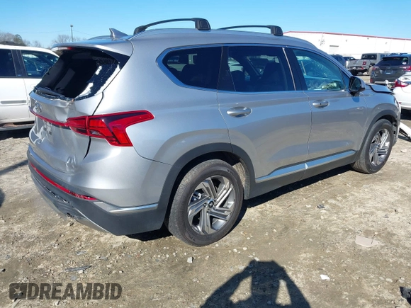 2021 Hyundai Santa Fe Essential with VIN 5NMS24AJ5MH361862, listed as a IAAI auction lot 41267193 with 32,965 mi miles. Bid and sale history available at carsss.com. Image 4.