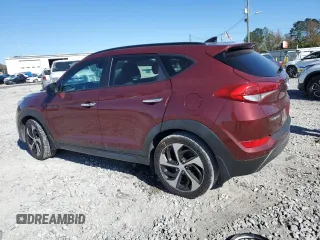 2016 Hyundai Tucson Eco with VIN KM8J33A21GU068089, listed as a Copart auction lot 81078664 with 105,959 mi miles and Salvage Title. Bid and sale history available at carsss.com. Image 2.