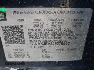 2018 Chevrolet Equinox LT with VIN 2GNAXJEV2J6279963, listed as a IAAI auction lot 40466691 with 132,459 mi miles and . Bid and sale history available at carsss.com. Image 9.