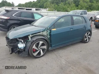 2018 Volkswagen Golf GTI S with VIN 3VW547AU1JM290412, listed as a Copart auction lot 58923474 with 60,737 mi miles and Salvage Title. Bid and sale history available at carsss.com. Image 1.