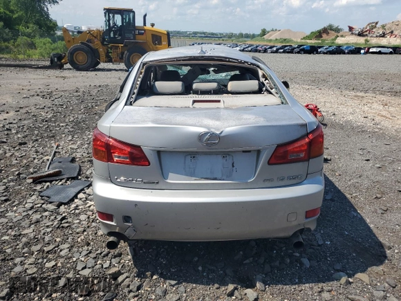 2008 Lexus IS 250 with VIN JTHCK262782020160, listed as a Copart auction lot 65036405 with 218,099 mi miles and Clean title. Bid and sale history available at DreamBid. Image 6.