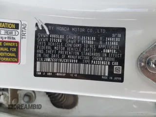 2018 Honda Clarity Plug-In Hybrid with VIN JHMZC5F16JC010090, listed as a Copart auction lot 86770354 with 119,399 mi miles and Salvage Title. Bid and sale history available at carsss.com. Image 12.