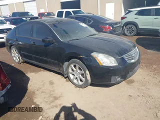 2008 Nissan Maxima 3.5 SL with VIN 1N4BA41E38C809158, listed as a IAAI auction lot 41464718 with 1 mi miles. Bid and sale history available at carsss.com. Image 1.