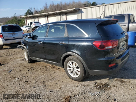 2019 Kia Sorento L with VIN 5XYPG4A33KG580626, listed as a Copart auction lot 44008935 with 95,071 mi miles and Salvage Title. Bid and sale history available at carsss.com. Image 2.