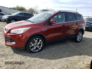 2015 Ford Escape Titanium with VIN 1FMCU0J93FUA27107, listed as a Copart auction lot 48582475 with 85,696 mi miles and Salvage Title. Bid and sale history available at carsss.com. Image 1.