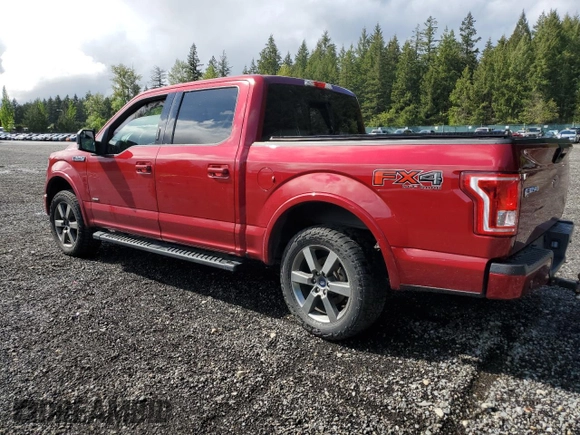 2017 Ford F-150 XL with VIN 1FTEW1EP4HKE01681, listed as a Copart auction lot 57532195 with 95,882 mi miles and Salvage title. Bid and sale history available at DreamBid. Image 2.