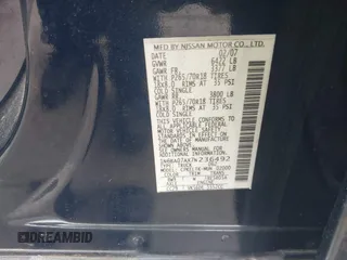 2007 Nissan Titan XE with VIN 1N6BA07AX7N236492, listed as a IAAI auction lot 41668602 with 205,028 mi miles. Bid and sale history available at carsss.com. Image 9.