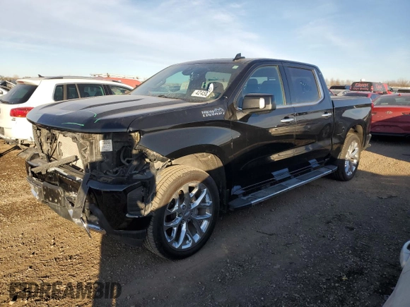 2020 Chevrolet Silverado 1500 High Country with VIN 3GCUYHED3LG259487, listed as a Copart auction lot 42452565 with 88,580 mi miles and Salvage Title. Bid and sale history available at carsss.com. Image 1.