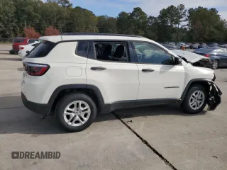 2018 Jeep Compass Sport with VIN 3C4NJCAB2JT214982, listed as a Copart auction lot 78254674 with 80,838 mi miles and Salvage Title. Bid and sale history available at carsss.com. Image 3.
