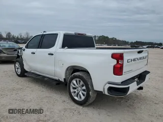 2024 Chevrolet Silverado 1500 Custom with VIN 3GCPABEK4RG267443, listed as a Copart auction lot 87958345 with Not Provided miles and Salvage Title. Bid and sale history available at DreamBid. Image 2.