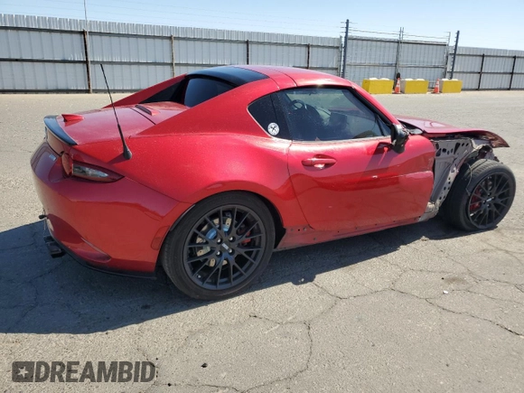 2017 Mazda MX-5 Miata Club with VIN JM1NDAL78H0100190, listed as a Copart auction lot 73037454 with 66,132 mi miles and Salvage title. Bid and sale history available at DreamBid. Image 3.