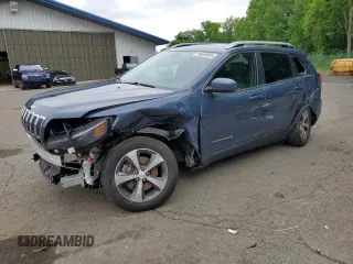 2019 Jeep Cherokee Limited with VIN 1C4PJMDX7KD364387, listed as a Copart auction lot 58658985 with 54,810 mi miles and Salvage title. Bid and sale history available at DreamBid. Image 1.