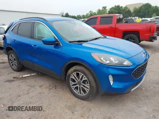2021 Ford Escape SEL with VIN 1FMCU9H6XMUA63812, listed as a IAAI auction lot 42418390 with 88,263 mi miles and . Bid and sale history available at DreamBid. Image 1.