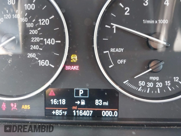2014 BMW 3 Series 328i with VIN WBA3C1C54EK108518, listed as a IAAI auction lot 41872146 with 116,407 mi miles. Bid and sale history available at carsss.com. Image 7.