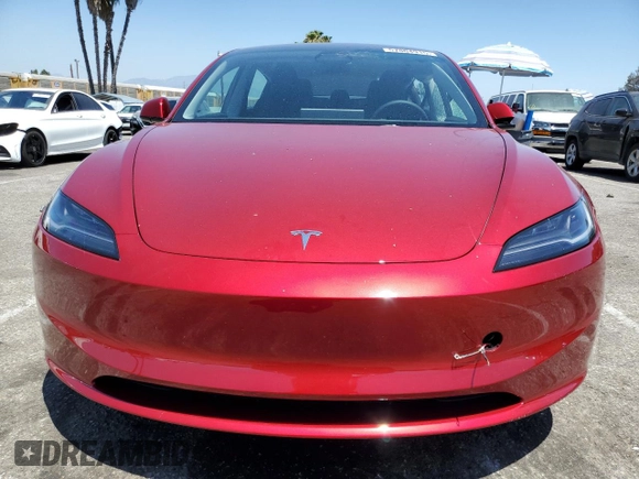 2025 Tesla Model 3 Long Range z VIN 5YJ3E1EA1SF931133, wystawiony jako Copart lot #57804915 z przebiegiem 1 226 mil mil oraz Szkoda całkowita • Salvage title. Historia ofert i sprzedaży dostępna na DreamBid. Obrazek 5.