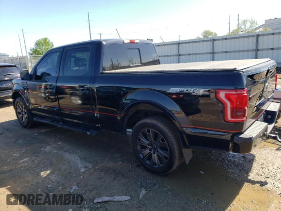 2017 Ford F-150 XL with VIN 1FTFW1EF9HFB24725, listed as a Copart auction lot 56183855 with 196,780 mi miles and Clean title. Bid and sale history available at DreamBid. Image 2.