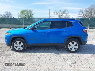 2022 Jeep Compass Latitude with VIN 3C4NJDBB5NT178361, listed as a IAAI auction lot 41874823 with 37,241 mi miles and . Bid and sale history available at DreamBid. Image 14.