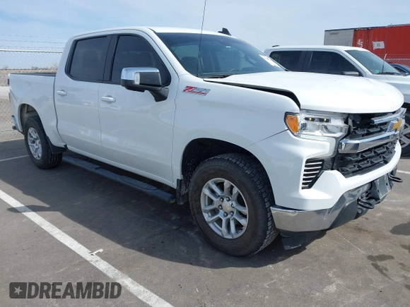 2023 Chevrolet Silverado 1500 LT with VIN 2GCUDDEDXP1140242, listed as a IAAI auction lot 41707375 with 92,900 mi miles. Bid and sale history available at carsss.com. Image 1.