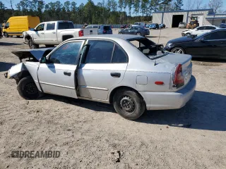 2002 Hyundai Accent GL with VIN KMHCG45C02U308425, listed as a Copart auction lot 89308715 with 0 mi miles and Salvage Title. Bid and sale history available at carsss.com. Image 2.