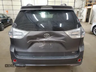 2017 Toyota Sienna SE with VIN 5TDXZ3DC2HS816940, listed as a Copart auction lot 52924865 with 205,900 mi miles and Salvage Title. Bid and sale history available at carsss.com. Image 6.