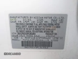 2023 Nissan Kicks SV z VIN 3N1CP5CV3PL563363, wystawiony jako IAAI lot #42714470 z przebiegiem 43 127 mil mil oraz . Historia ofert i sprzedaży dostępna na DreamBid. Obrazek 9.