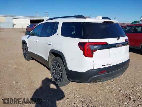 2021 GMC Acadia SLT with VIN 1GKKNMLS8MZ120245, listed as a IAAI auction lot 41170043 with 83,890 mi miles. Bid and sale history available at carsss.com. Image 3.