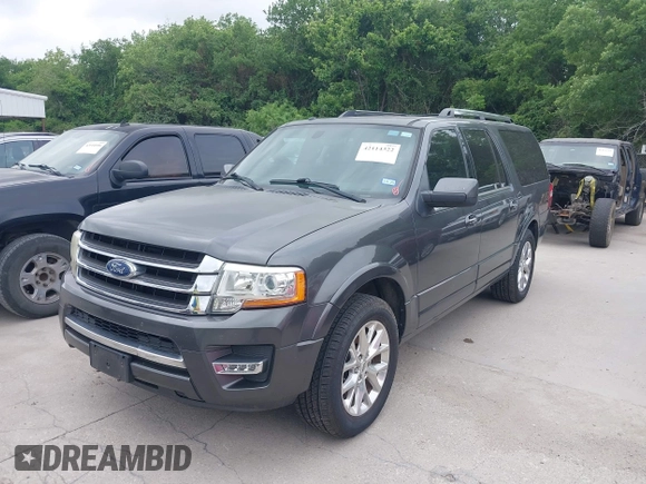 2015 Ford Expedition Max Limited with VIN 1FMJK1KT3FEF49677, listed as a IAAI auction lot 42114322 with 130,649 mi miles. Bid and sale history available at carsss.com. Image 2.