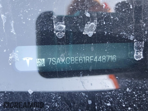 2024 Tesla Model X Plaid with VIN 7SAXCBE61RF448716, listed as a Copart auction lot 42599075 with Not Provided miles and Salvage Title. Bid and sale history available at DreamBid. Image 13.