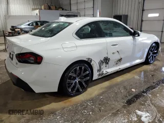 2022 BMW 2 Series 230i with VIN 3MW23CM00N8C68052, listed as a Copart auction lot 87752535 with 11,533 mi miles and Salvage Title. Bid and sale history available at carsss.com. Image 3.