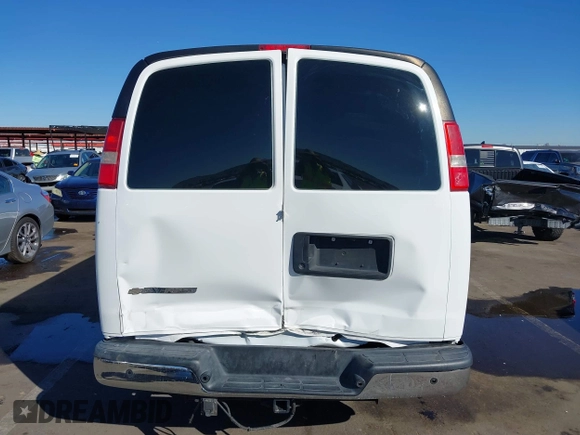 2017 Chevrolet Express Cargo Van with VIN 1GCWGBFF1H1102247, listed as a IAAI auction lot 40660637 with 105,126 mi miles. Bid and sale history available at carsss.com. Image 6.