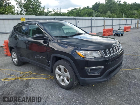 2018 Jeep Compass Latitude with VIN 3C4NJCBB5JT495075, listed as a Copart auction lot 61853665 with 55,622 mi miles and Salvage title. Bid and sale history available at DreamBid. Image 4.