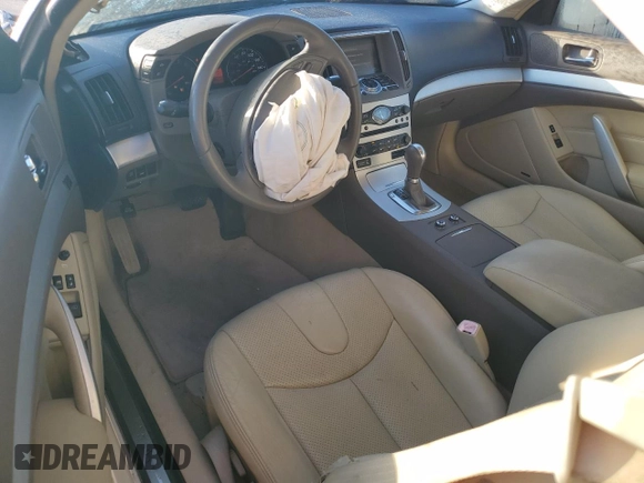 2009 Infiniti G37 Sport with VIN JNKCV64E59M606048, listed as a Copart auction lot 74562664 with 19,387 mi miles and Salvage Title. Bid and sale history available at DreamBid. Image 8.