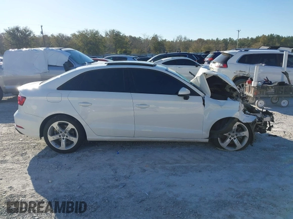2018 Audi A3 Sedan Premium with VIN WAUAUGFF3J1061249, listed as a IAAI auction lot 41811633 with 78,522 mi miles. Bid and sale history available at carsss.com. Image 13.