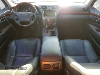 2007 Lexus LS 460 with VIN JTHBL46F075028914, listed as a Copart auction lot 49012595 with 184,573 mi miles and Salvage Title. Bid and sale history available at DreamBid. Image 8.