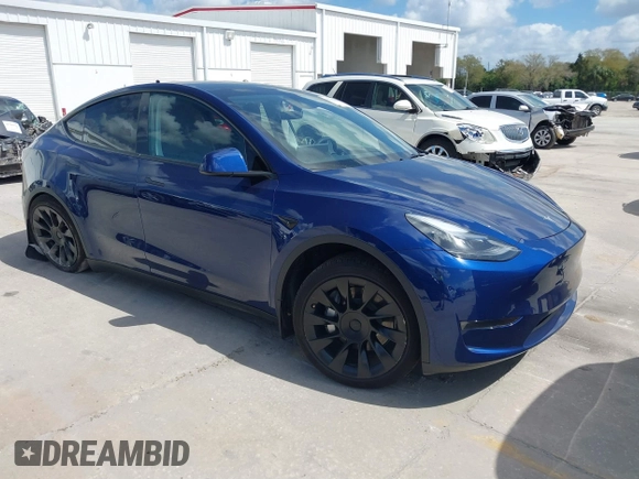 2023 Tesla Model Y Long Range with VIN 7SAYGDEE9PA205757, listed as a IAAI auction lot 41705881 with 18,567 mi miles and . Bid and sale history available at carsss.com. Image 1.