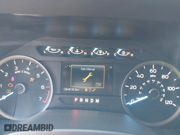 2019 Ford F-150 XL with VIN 1FTEW1EP3KFD04455, listed as a IAAI auction lot 40156913 with 94,918 mi miles. Bid and sale history available at carsss.com. Image 7.