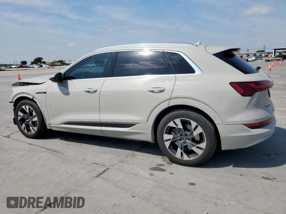 2022 Audi e-tron Premium with VIN WA1AAAGEXNB023977, listed as a Copart auction lot 53498145 with 28,494 mi miles and Salvage title. Bid and sale history available at DreamBid. Image 2.