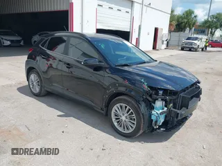 2020 Hyundai Kona SEL with VIN KM8K22AA9LU448641, listed as a IAAI auction lot 42267796 with 45,539 mi miles and . Bid and sale history available at DreamBid. Image 1.