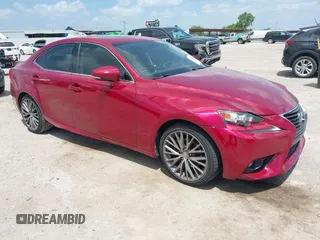 2015 Lexus IS 250 with VIN JTHBF1D2XF5077235, listed as a IAAI auction lot 42562762 with 104,674 mi miles and . Bid and sale history available at DreamBid. Image 1.