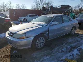 2002 Acura TL Type S w/Navigation with VIN 19UUA56932A044073, listed as a Copart auction lot 87008194 with 299,646 mi miles and Salvage Title. Bid and sale history available at carsss.com. Image 1.