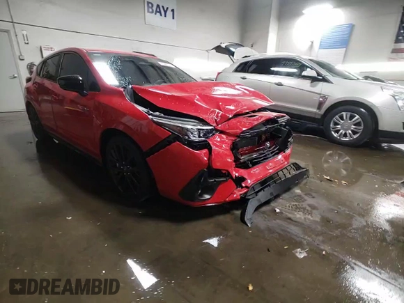 2024 Subaru Impreza RS with VIN JF1GUHJC3R8338538, listed as a Copart auction lot 77365644 with 3,106 mi miles and Salvage Title. Bid and sale history available at carsss.com. Image 13.