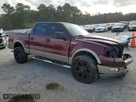 2004 Ford F-150 XLT with VIN 1FTPW12594KB91147, listed as a Copart auction lot 72453494 with Not Provided miles and Clean Title. Bid and sale history available at DreamBid. Image 4.