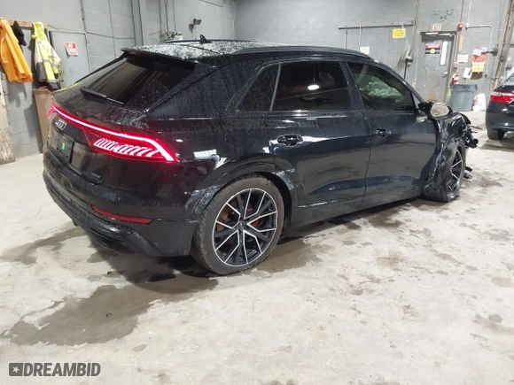 2019 Audi Q8 Premium Plus with VIN WA1EVAF18KD037817, listed as a IAAI auction lot 41922109 with 54,602 mi miles. Bid and sale history available at carsss.com. Image 4.