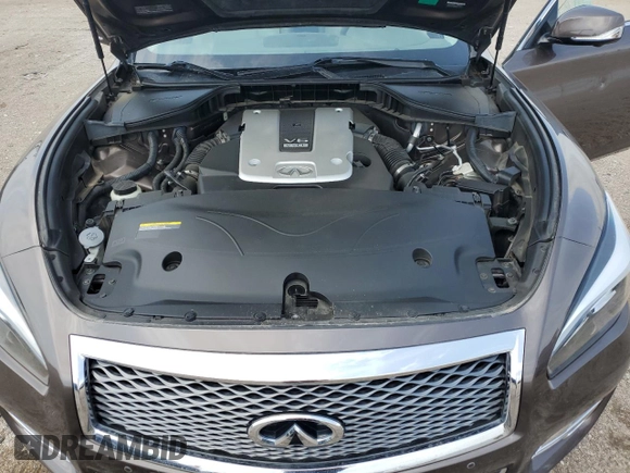 2019 Infiniti Q70 Luxe with VIN JN1BY1AR2KM585067, listed as a Copart auction lot 57527895 with 62,965 mi miles and Salvage title. Bid and sale history available at DreamBid. Image 11.