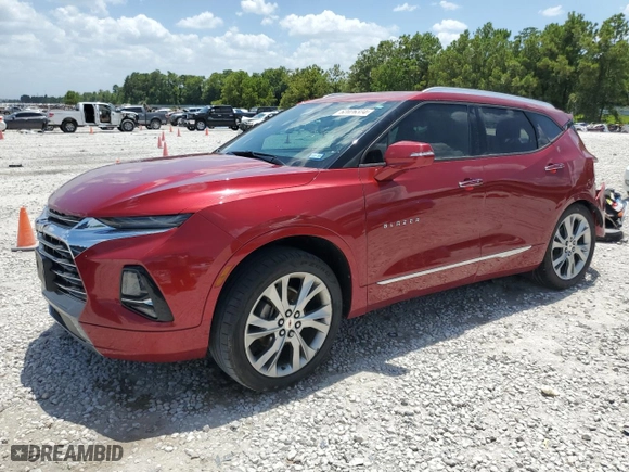 2019 Chevrolet Blazer Premier with VIN 3GNKBFRS6KS666535, listed as a Copart auction lot 62026324 with 31,744 mi miles and Salvage Title. Bid and sale history available at carsss.com. Image 1.