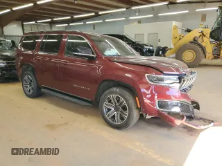 2024 Jeep Wagoneer Series II with VIN 1C4SJVBP5RS125624, listed as a Copart auction lot 47081885 with 25,080 mi miles and Salvage Title. Bid and sale history available at carsss.com. Image 4.