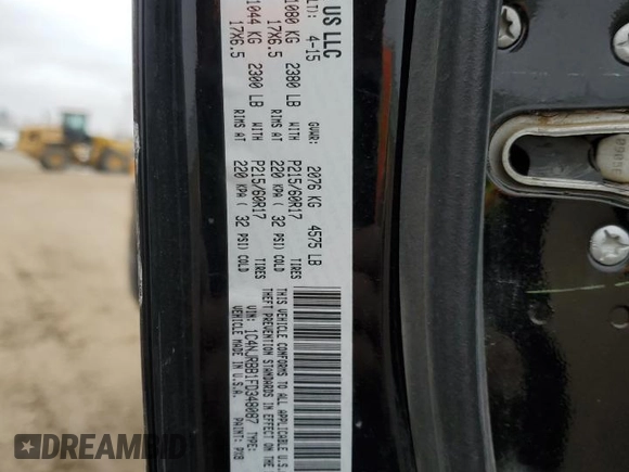 2015 Jeep Patriot Sport with VIN 1C4NJRBB1FD348087, listed as a Copart auction lot 51344575 with 156,757 mi miles and Clean Title. Bid and sale history available at carsss.com. Image 13.