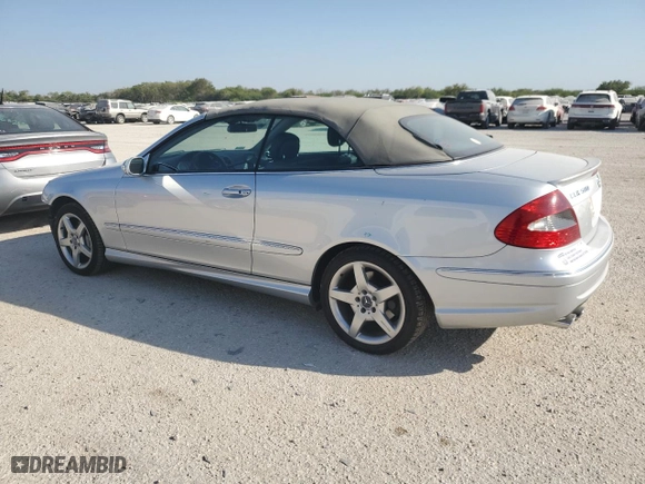 2006 Mercedes-Benz CLK-Class 5.0L with VIN WDBTK75G86T065996, listed as a Copart auction lot 75387094 with 95,005 mi miles and Salvage Title. Bid and sale history available at carsss.com. Image 2.
