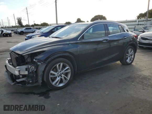 2018 Infiniti QX30 Premium with VIN SJKCH5CP9JA057155, listed as a Copart auction lot 84965074 with 91,679 mi miles and Salvage title. Bid and sale history available at DreamBid. Image 1.
